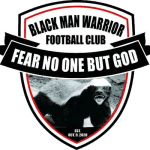 Black Man Warrior logo